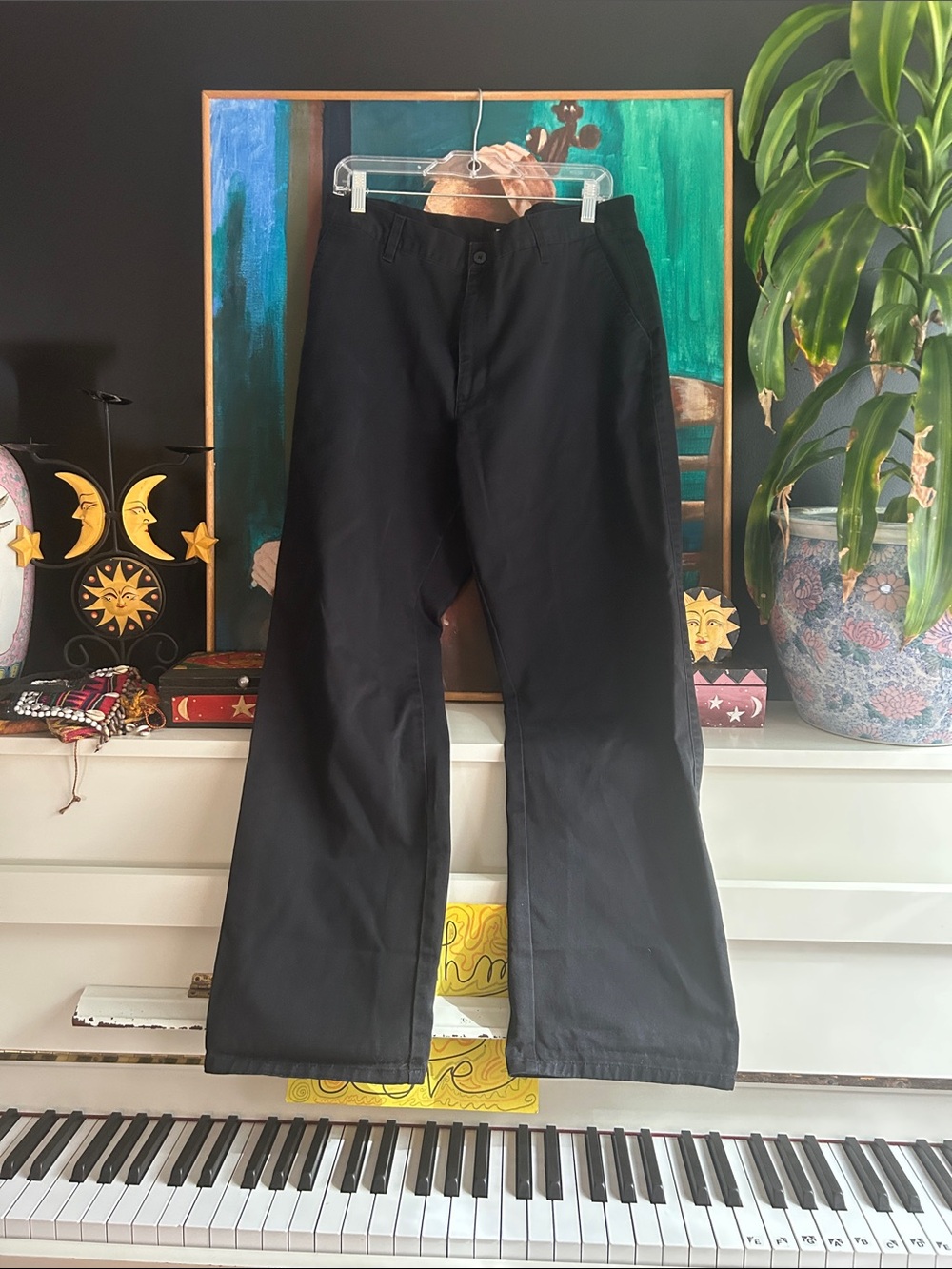 Denver Hayes Black Straight Chino Pants 36 X 32